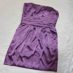 David's Bridal Strapless Dress